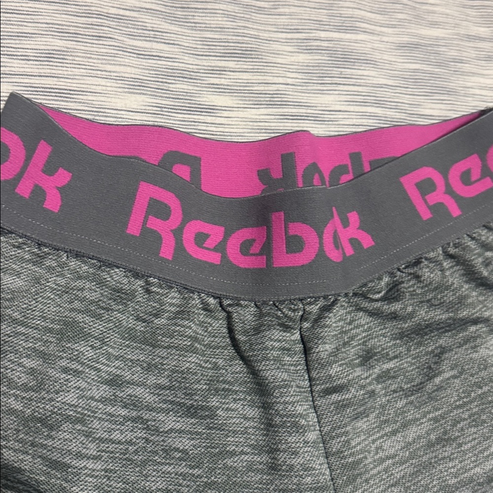 Girls Gray Reebok Shorts - Picture 2 of 3